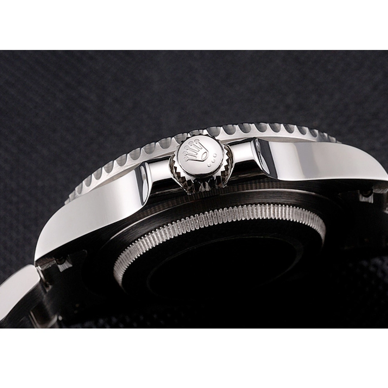 Good copy rolex watches Stainless Bezel Case No Date Swiss Black Bracelet Dial Submariner And Steel And Rolex 0629